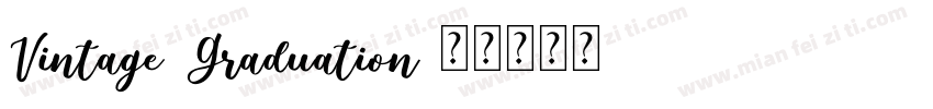 Vintage Graduation字体转换